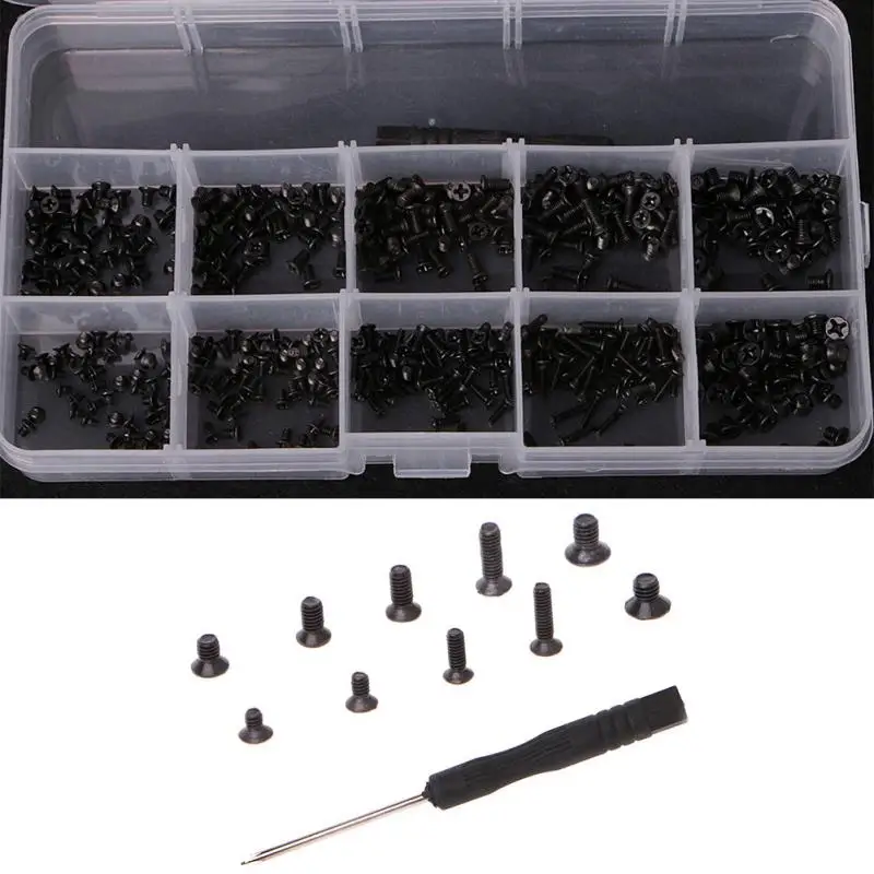 

500Pcs/Box Laptop Screws Set Notebook Netbook Kit For HP Dell Lenovo Sony Toshiba SAMSUNG Gateway Acer with Screwdriver