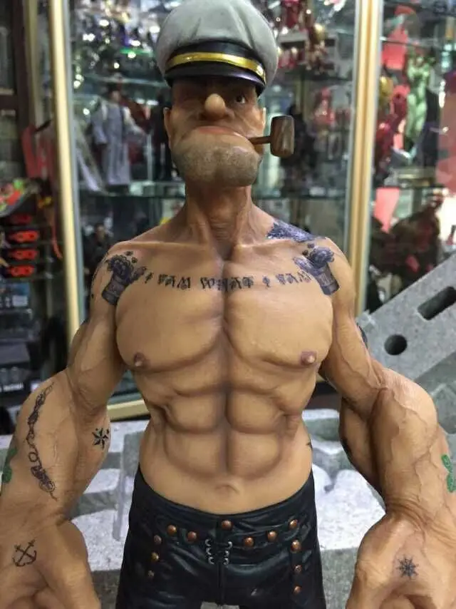 Popeye в морском стиле Человек-паук модель игрушки 12-дюймовый натуральная Popeye смолы цифры Модель Бесплатная доставка Popeye в морском стиле Человек-паук модель игрушки 12-дюймовый натуральная Popeye смолы цифры Модель Бесплатная доставка