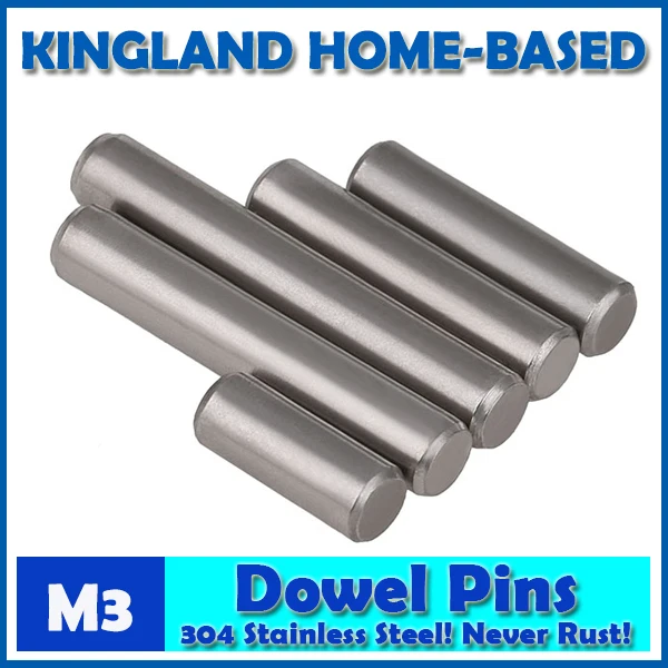 M3 Parallel Pins Dowel Pins GB119 304 Stainless Steel Cylindrical Pin