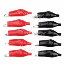10Pcs 45mm Alligator Leads Crocodile Test Clip for Electrical Jumper Wire Cable #L057# new hot