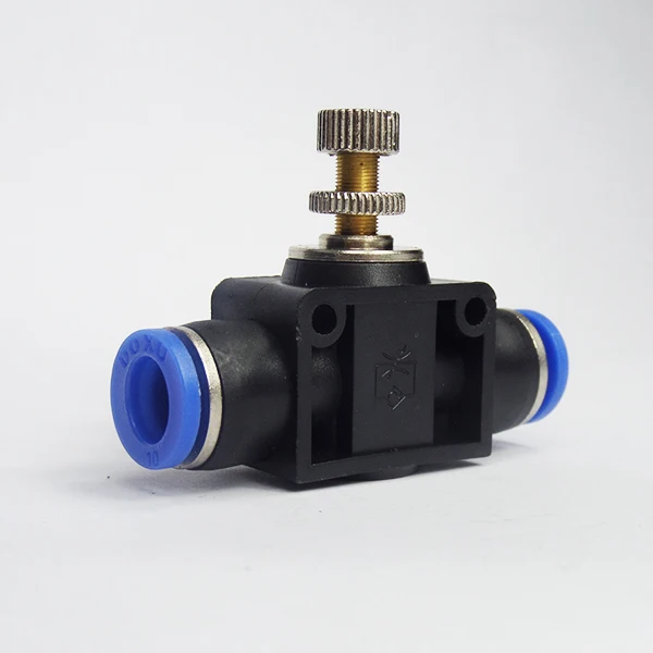 Дроссельный клапан LSA 4-12 мм с контролем скорости потока воздуха клапан трубка водяной шланг пневматический нажимной фитинги
