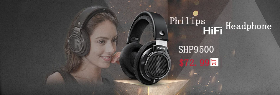 Philips SHP9500 профессиональные наушники с 3 м длинным проводом шумоподавления наушники для xiaomi SamSung S8 MP3 официальный тест