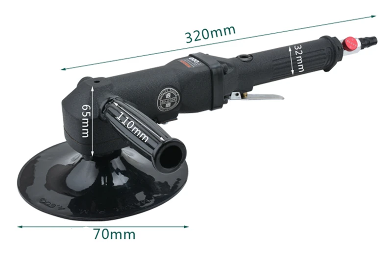 Borntun 180 мм пневматическая шлифовальная машина 7-дюймовый воздушный шлифовальный станок для полировки воска автомобиля полировальный Циркулярный воздушный полировщик 7 дюймов Автомобильный восковый полировщик