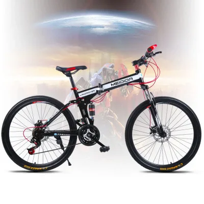 Flash Deal High carbon steel material 26 inch double disc brake bicycle folding bicycle men and women adult cross country mountain bike 7 Flash Deal High carbon steel material 26 inch double disc brake bicycle folding bicycle men and women adult cross country mountain bike 7