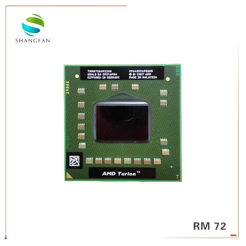 Мобильный процессор AMD Turion 64 X2 технология RM 72 RM72 2 1 ГГц двухъядерный с двумя