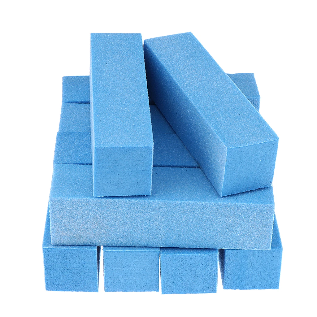 Lots 10 Pro Nail Art Care Buffer Buffing Sanding Block Files Grit Acrylic Tools for Natural/Artificial/Gel Nails Polish Trimming