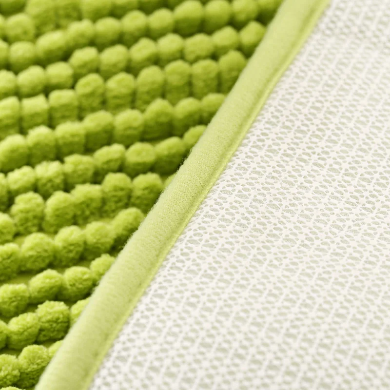 80*120cm Bathroom Mats Large Soft Chenille Bedroom Carpet Doormat Non-Slip Kitchen Bath Mats Doormat Home Decoration
