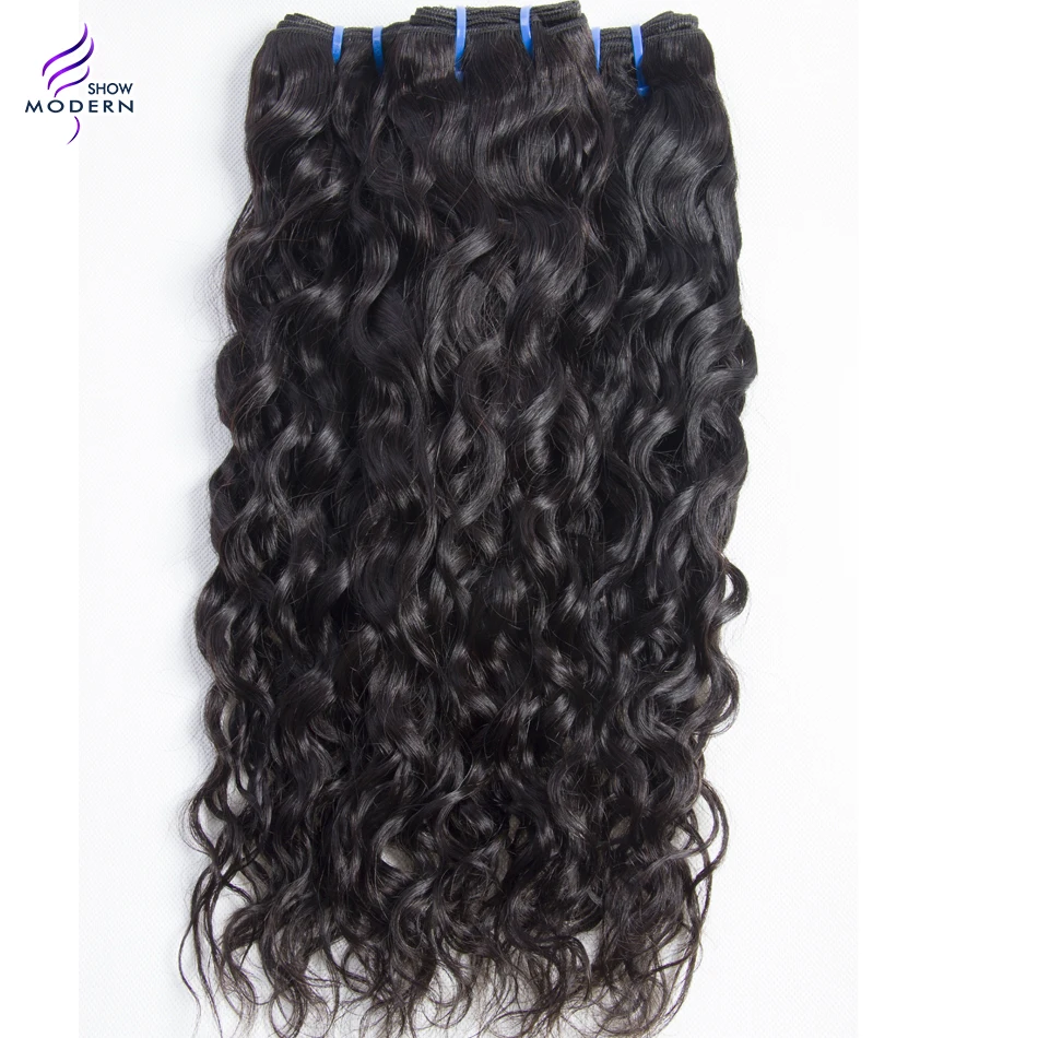 Brazilian Water Wave Bundles With Closure 4 Bundles With Closure 3 Pcs Human Hair Bundles With Closure Non Remy Hair Deals Brazilian Water Wave Bundles With Closure 4 Bundles With Closure 3 Pcs Human Hair Bundles With Closure Non Remy Hair Deals