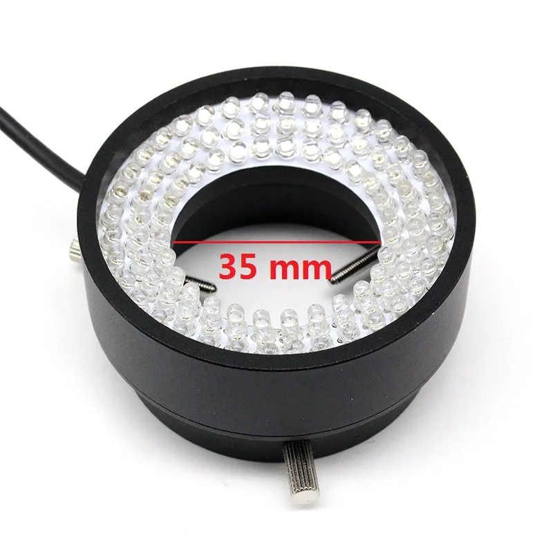 Industrial Camera CCD Vision Light Source Inner Diameter 50 mm 96 LED Ring Lamp Adjustable Brightness Microscope Illumination
