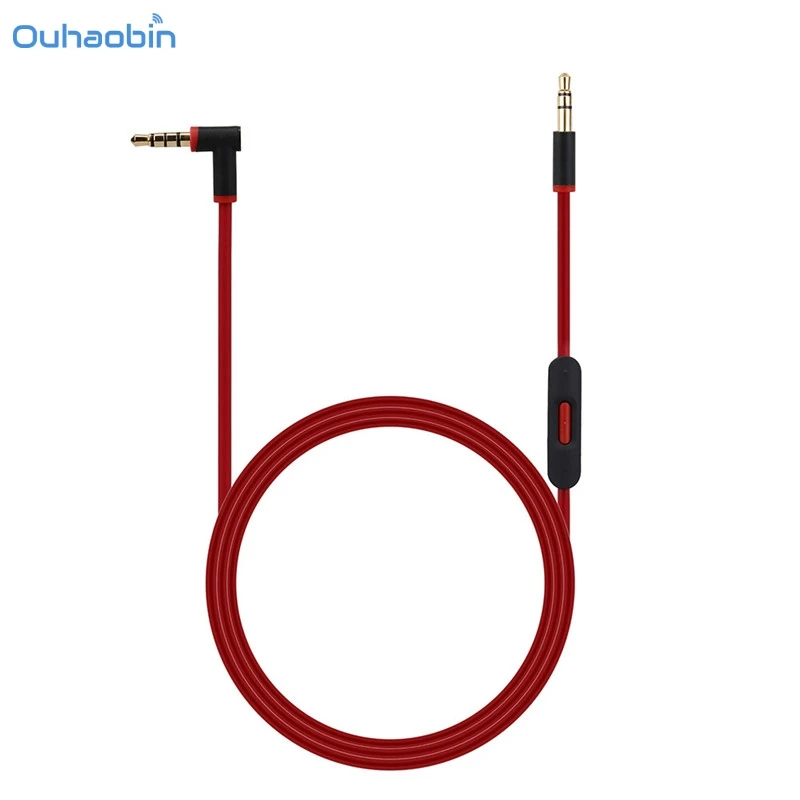 Сменный аудиокабель Ouhaobin 3 5 мм провод с микрофоном для Beats by Dr Dre многоцветные AUX