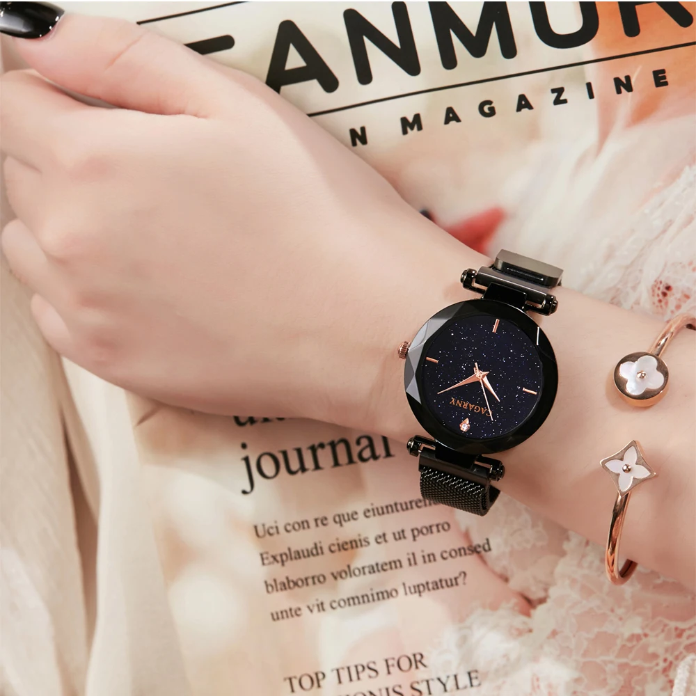 2018  2019 top luxury brand watch for women ladies vogue wristwatches quartz watch rose gold steel band free shipping (9)