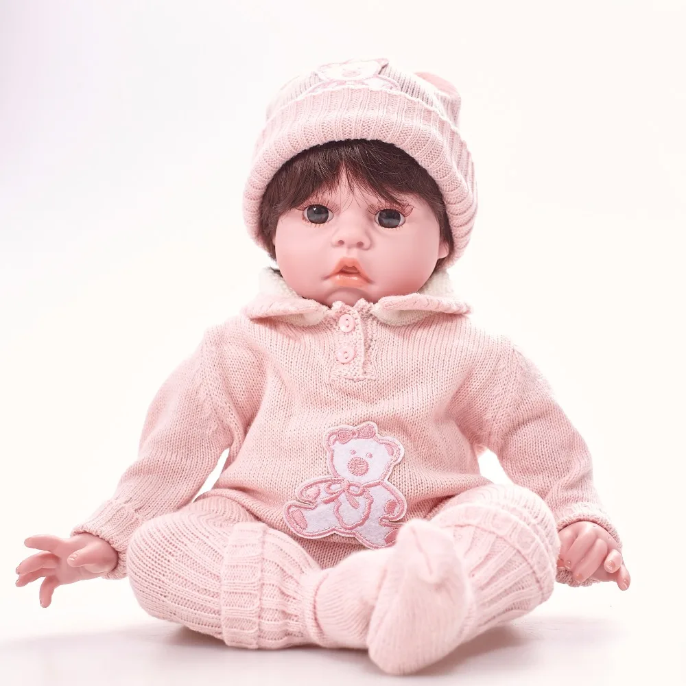 22 дюйма Reborn Baby Doll Силиконовые Детские куклы дети партнеры Playmates подарки на день