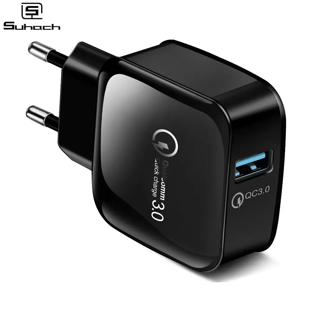 

Suhach Quick Charge QC 3.0 USB Wall Phone Charger For iPhone 6 7 8 X Xs MAX XR iPad Mini 3 4 5 Samsung S8 S9 HTC Fast Charger