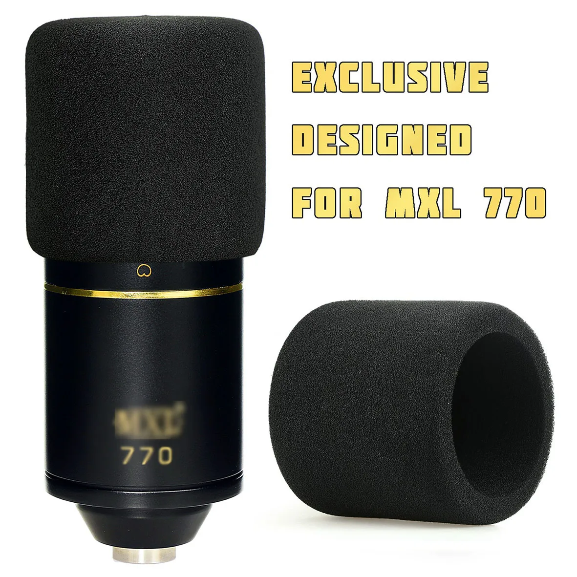 

Noisy filtering foam Windscreen Microphone Pop Filter Sponge Mic Cover block wind Foam For MXL770 MXL990 MXL 770 990 Windshield