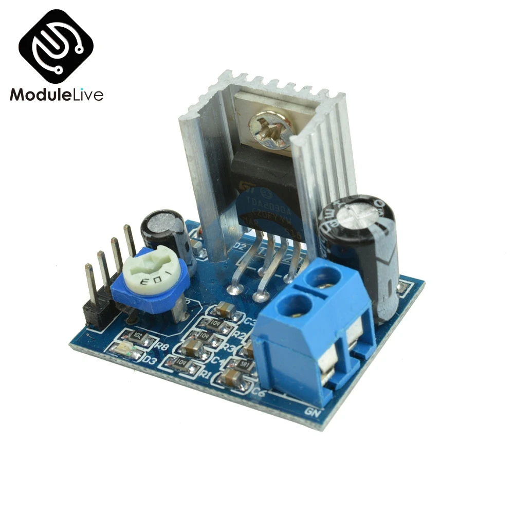 

Power Supply Audio Amplifier Board Module TDA2030 TDA2030A 6-12V 18W Single Amp Power Supply