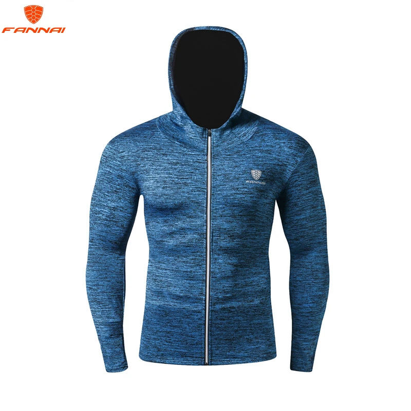 

New Winter Autumn Hoodies Sport Shirt Men Hat Zipper Running Jackets Fitness Gym Sports Clothing Sports Top Men's Sports