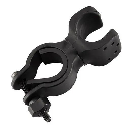

Good deal Bicycle Bike Flashlight LED Torch Mount Holder Cycling Clip Clamp-Black