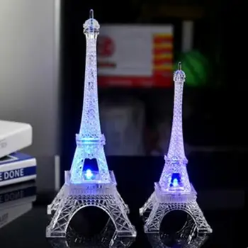 

SOLLED Colorful 3D lamp LED Night Light The Eiffel Tower Illusion Table Desk Lamp Home Lighting