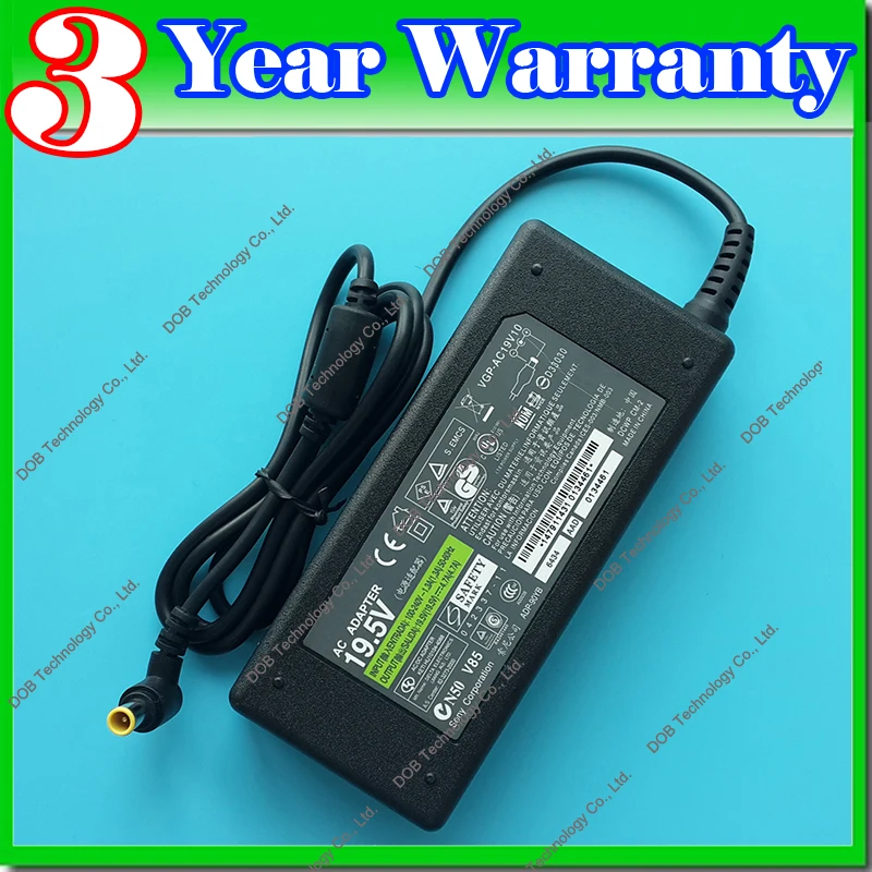 

Laptop AC Power Adapter Charger For SONY VGN-FW340J/H VGN-FW450J/H SVS1511JFXB SVT13114GXS VGN-SR499D VGN-S570P/S 19.5V 4.7A 90W