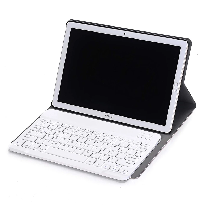 

Leather Portfolio Case with Detachable Plastic Keyboard for 10.8'' Huawei MediaPad M5 10, Huawei MediaPad M5 10 Pro