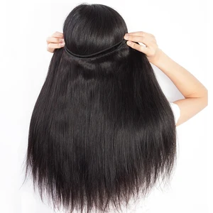 Image 5 - Virgo Hair Human Hair Bundles with Frontal Peruvian Straight Hair Bundles with Closure Remy