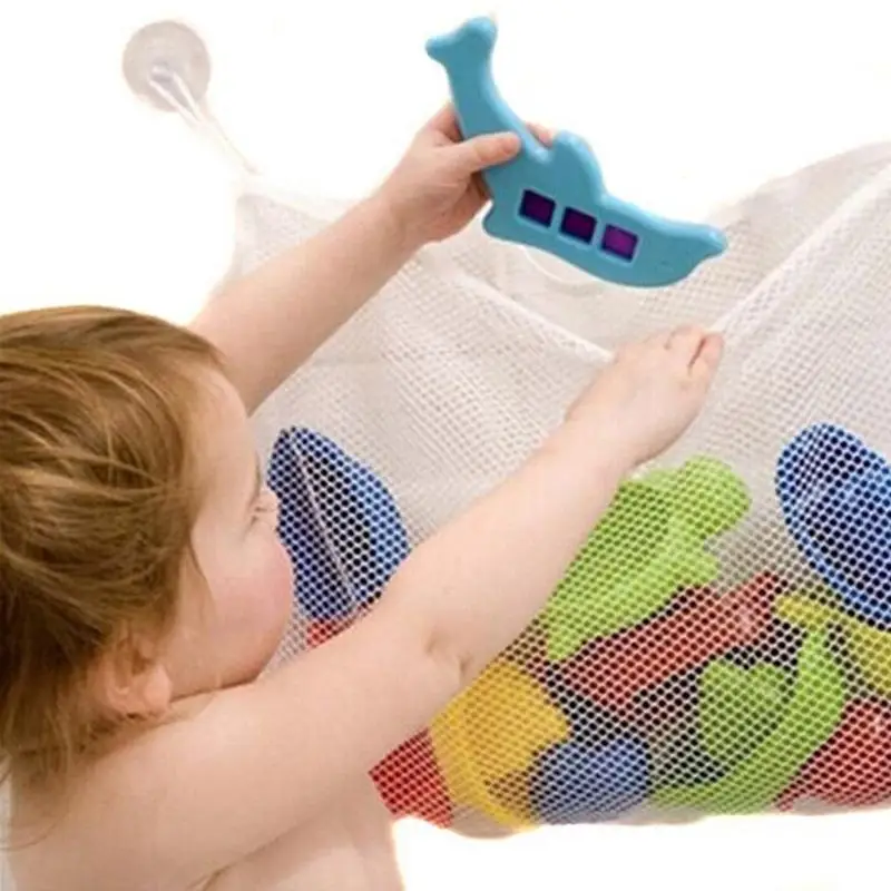 

Bathroom Baby Toy Organizer with Suction Net Toy Hanging Organizer Bath Baby Kid Storage Organizer Towels