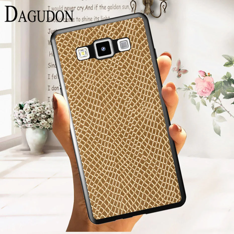 Dagudon чехол для samsung Galaxy A5 2015 A500F Роскошные искусственная кожа силикона телефон