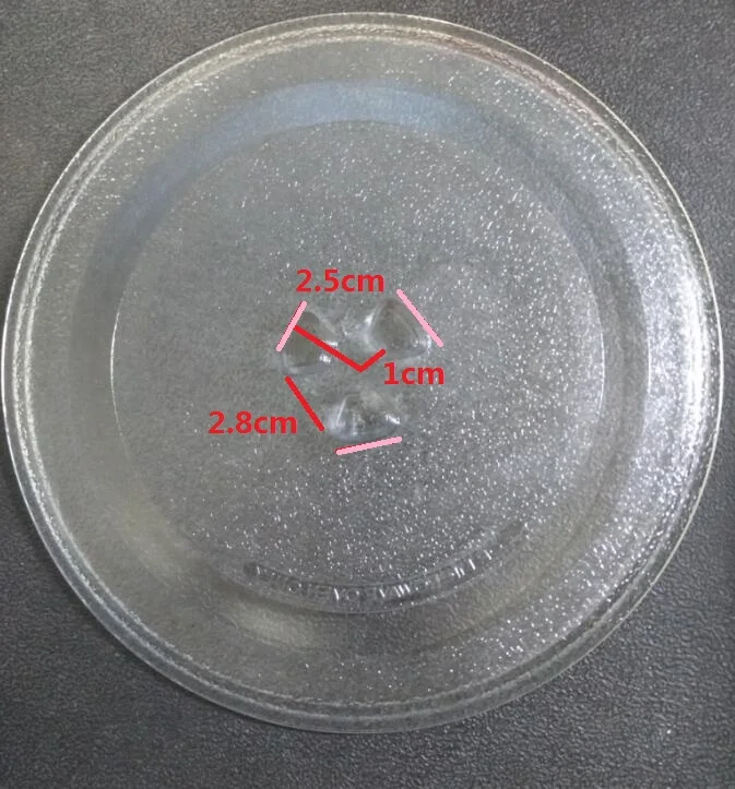 Качественные детали для микроволновой печи, вращающаяся стеклянная пластина, поддон для посуды 24,5 см
