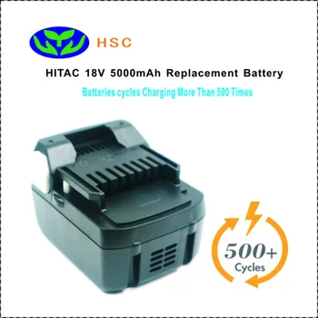 

5.0AH 18650 battery Pack HIT18D Lithium Battery 18V Replacement HITAC 330139 330557 BSL1815X BSL1830 BSL1815 Battery pack 18V