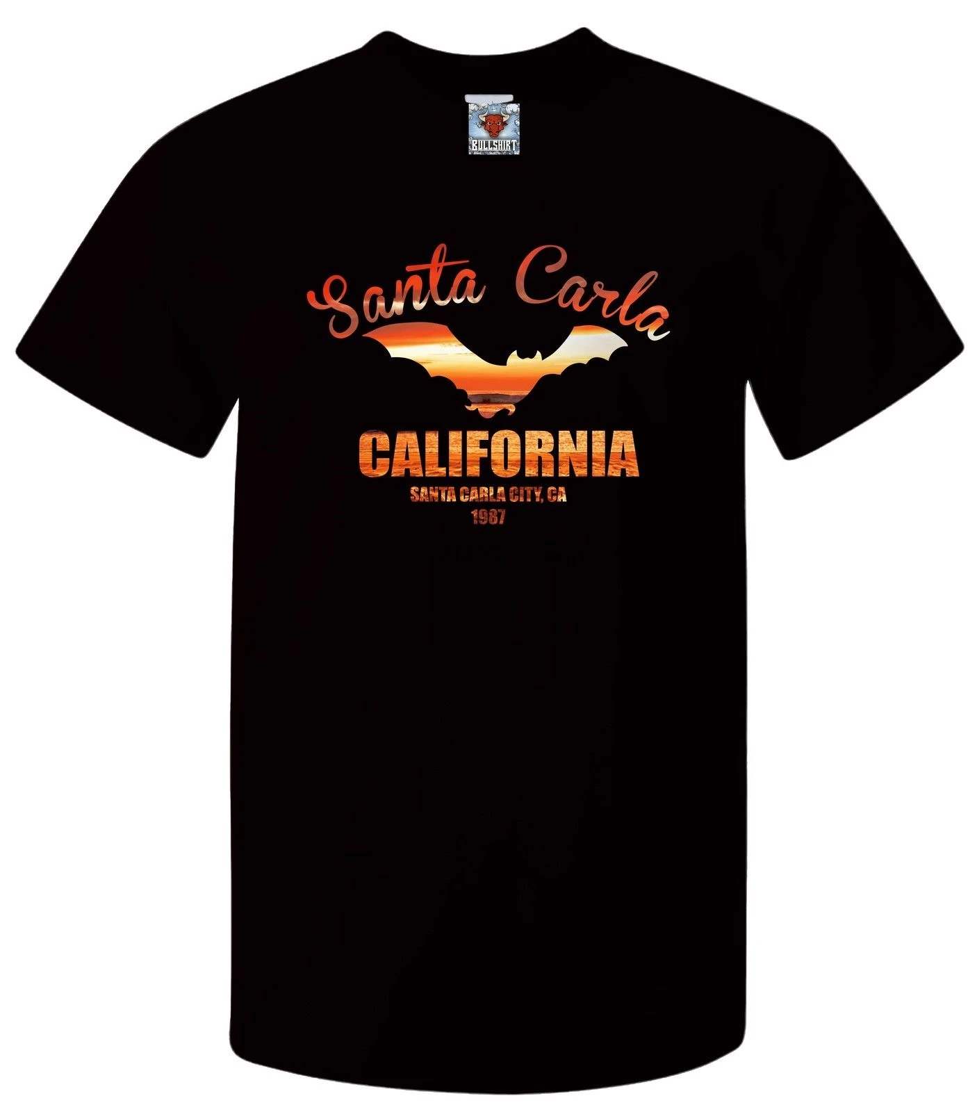 

Santa Carla T-Shirt - Funny T Shirt Retro Lost Vampire Horror Boys Religion US Men Short Sleeve T Shirt Basic Tops Tee