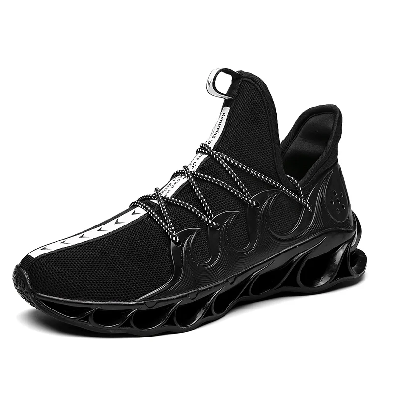 HOMASS/Новинка; мужские кроссовки с лезвием; Корейская крутая весенняя обувь; нескользящий светильник; амортизирующая дышащая Спортивная обувь; Zapatos; Цвет Черный - Цвет: 1005 black