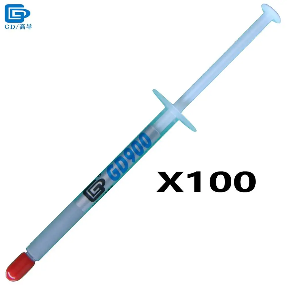 Prix pour GD900 Conducteur Thermique Pâte de Graisse Silicone Plâtre Dissipateur de Chaleur Composé 100 Pièces Haute Performance Gris Net Poids 1 Gramme SY1 Prix pour GD900 Conducteur Thermique Pâte de Graisse Silicone Plâtre Dissipateur de Chaleur Composé 100 Pièces Haute Performance Gris Net Poids 1 Gramme SY1