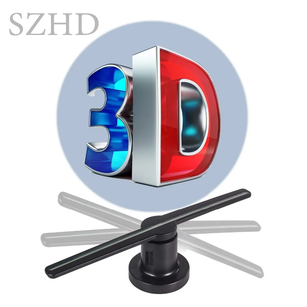 

Latest 42cm SD card New Design High Resolution Display 3D Hologram Fan projector for Advertising