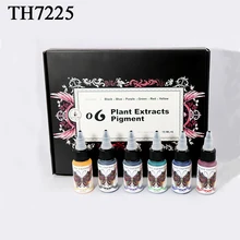 Перманентный макияж аксессуары тату хна паста новые продукты 6 цветов чернила татуировки Временные пигментные инструменты для микроблейдинга инструменты