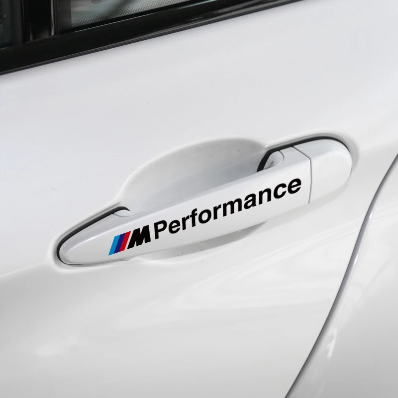 

Aliauto 4 X Car-styling ///M Performance Power Sport Car Door Handle Stickers & Decal Accessories for BMW E46 E90 E39 E60 F30