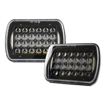 

2 pcs/ set 5X7 inch 90W H4 LED Replacement For Sealed Beam with DRL 7x6 inch headlamp DOT For truck FLD 50 60 70 80