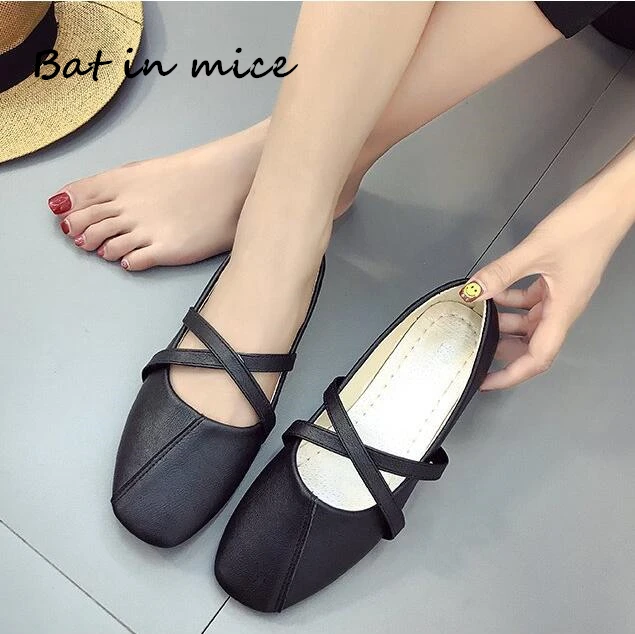 

Hot sale spring autumn women shoes PU leather casual flats women shoes Ballet dancing shoes Mujer zapatos plus size 35-40 A160