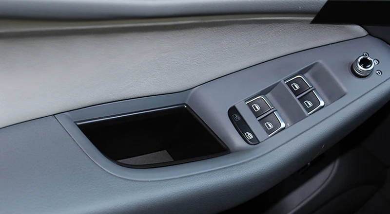 Для Audi Q5 8R 2008- Пластик внутреннее зеркало заднего дверной ящик для хранения Организатор Дело контейнер лоток 2 шт. стайлинга автомобилей
