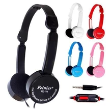 Crianças Dobrável Mais Leve Portátil Fone de ouvido de 3.5mm Fone de Ouvido Com Fio Fones de Ouvido Com Fio Microfone Controle fone de ouvido Para MP3 MP4 Computador