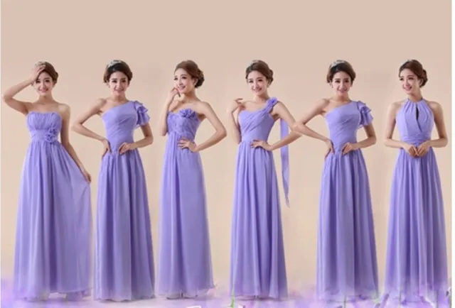 Customized Size Color Lavender Light Purple Bridesmaid Dresses Customized Size Color Lavender Light Purple Bridesmaid Dresses Group Free Shipping Diffe Styles Por 2017 New
