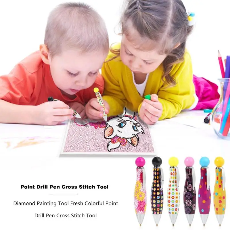 

Diamond Painting Tool Fresh Colorful Point Drill Pen Cross Stitch Accessory