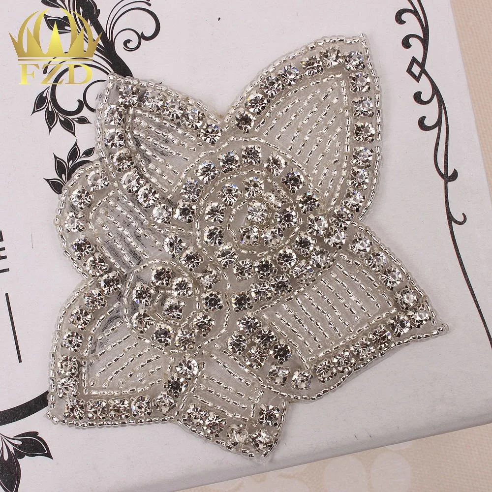 Buy 30 Pieces Sliver Garment Rhinestones Motifs