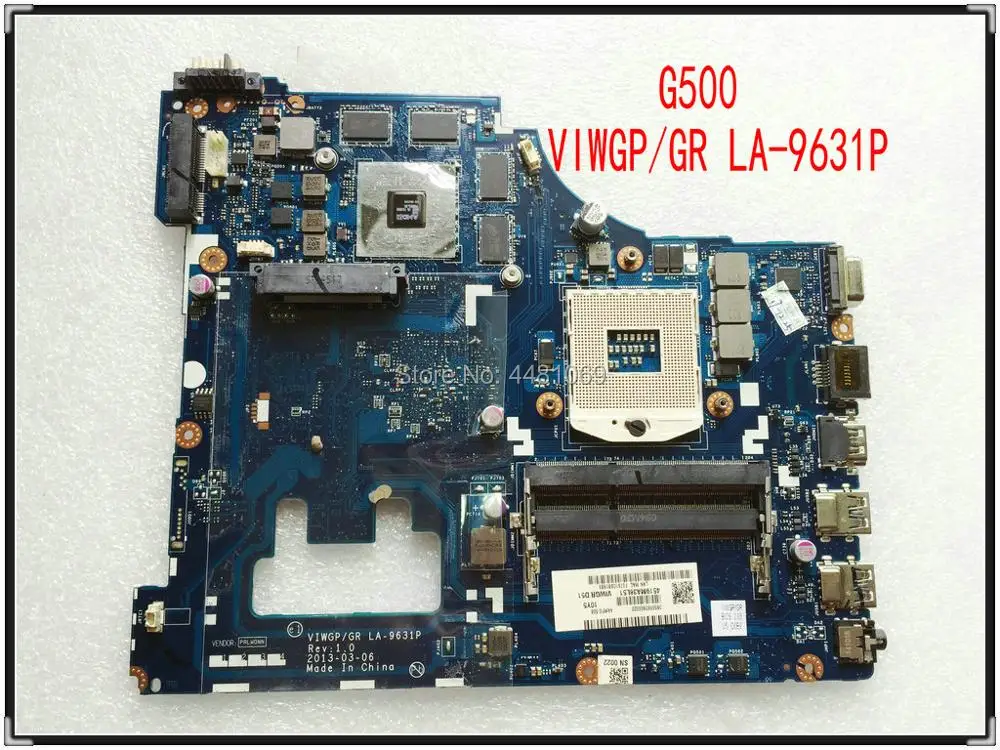 LA-9631P материнская плата для ноутбука lenovo G500 VIWGP/GR LA-9631P REV: 1,0 DR3 полностью протестирована