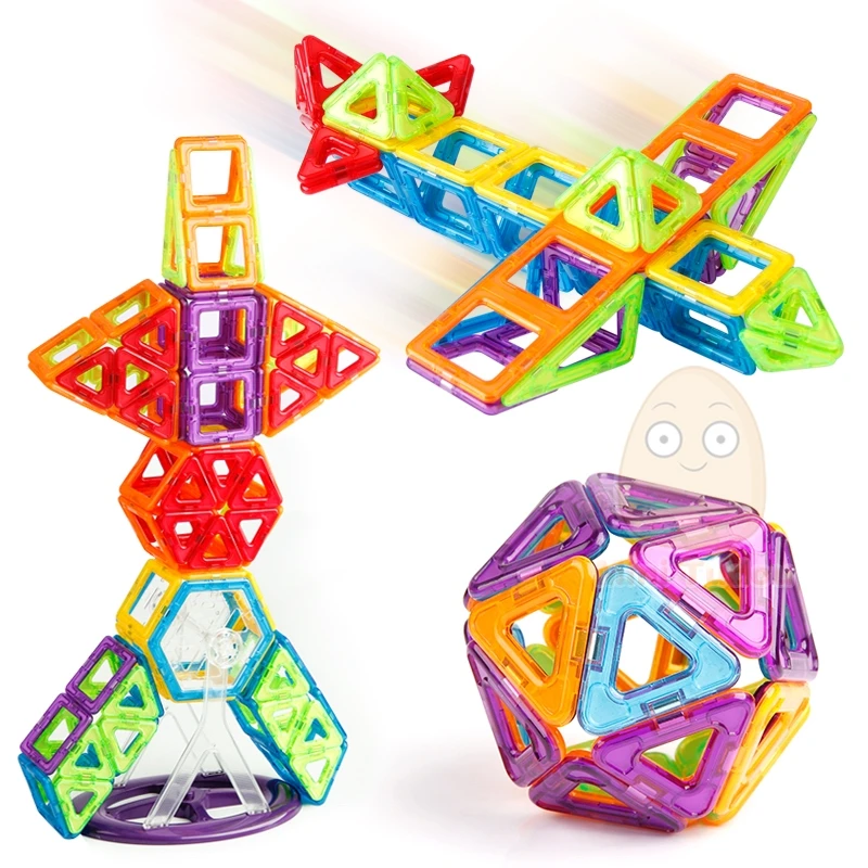 46PCS Magnetic Construction Block Spielzeug Magnetische Bausteine Blöcke Toy 