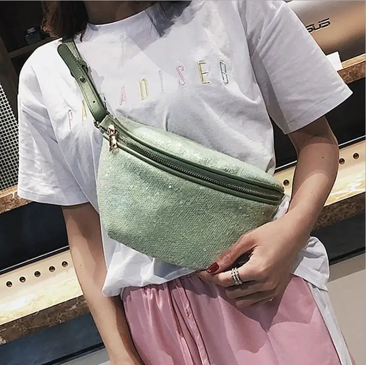 Small Round fanny Pack women waist luxury brand PU handbag ladies summer travel money purse belt bag high quality drop shipping