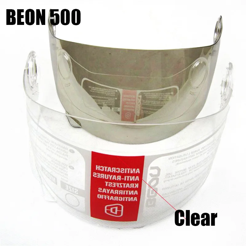 BEON 500 Four Seans Full Face классический мотоциклетный шлем Go kart горный велосипед ATV мотоциклетный головной убор casco capacete козырек - Цвет: Прозрачный