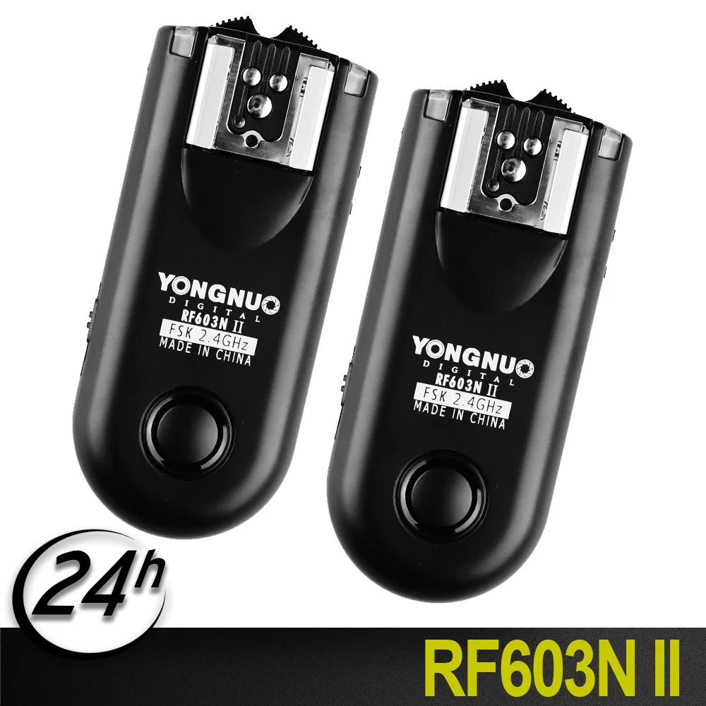 

Best YONGNUO 2pcs RF-603N II Flash Trigger Single Transceivers Set Shutter Release for Nikon RF-603 II N1 or N3
