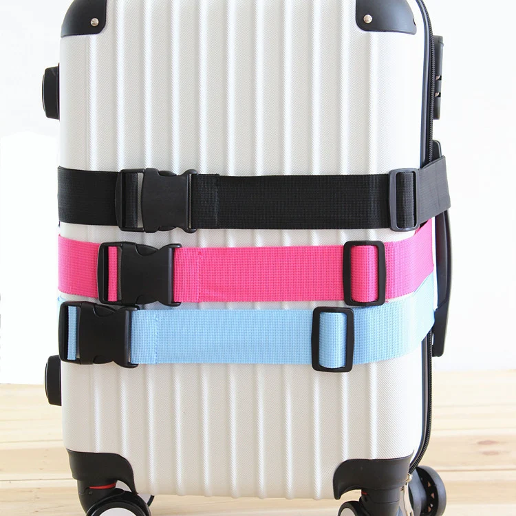 Регулируемый багажный ремень для женщин и мужчин, дорожная сумка, аксессуары для чемодана на колесиках, багажный ремень, поперечный ремень для упаковки, ремень с пряжкой