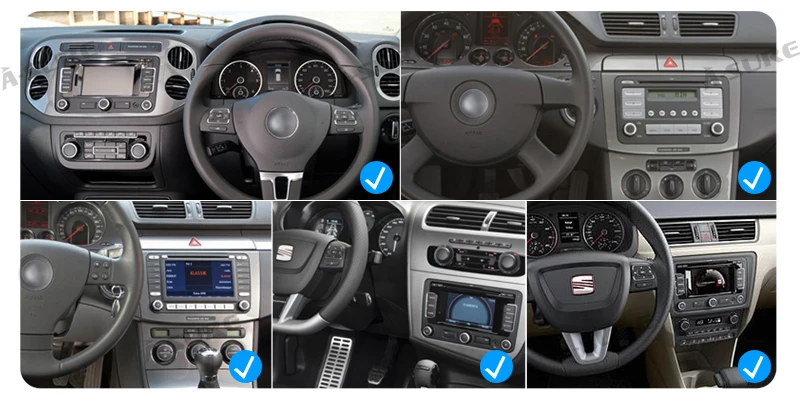 Discount A-Sure 8 Inch 2 Din Car Radio DVD Player Navi For Volkswagen VW Passat Skoda T5 Polo Sharan TOURAN TIGUAN GOLF 5 6 Skoda Seat 6