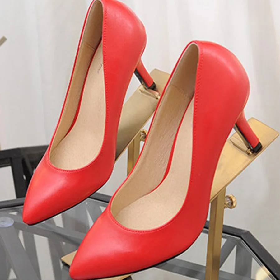 

Hot sale women fashion Occupation pumps female spring summer comfortable single shoes 20 colors available pointed toe high heels
